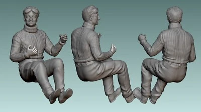 FIGURE 1/24 ENZO FERRARI DRIVING AMALGAME GMP SPARK MINICHAMPS RÉPLIQUES GP - Photo 1/4