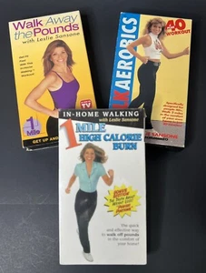Leslie Sansone Walk Away the Pounds 3 VHS Tapes 1 New Aerobics High Calorie Burn - Imagen 1 de 5