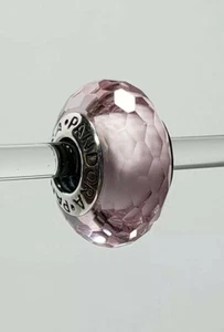 791068 Fascinating Pink Pandora Charm Sterling Silver S925 ALE, Murano Glass - Picture 1 of 6