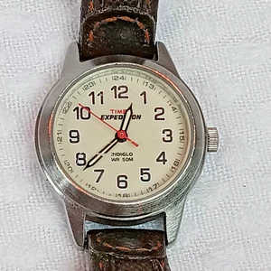 Timex Expedition Watch Women T41181 Indiglo 26mm Silver Needs New Battery - Picture 1 of 3
