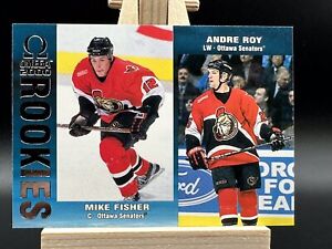 1999-00 Pacific Omega - #166 Mike Fisher, Andre Roy