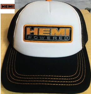 Chrysler Hemi Mopar Sombrero OSFA Negro Blanco Malla Snapback Espuma Delantera Gorra Camionera - Imagen 1 de 5