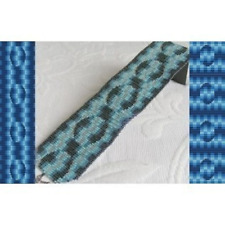 2 wzory krosna - elektryczna niebieska bransoletka - 2 warianty w cenie 1