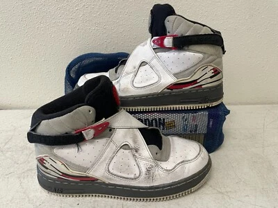 Zapatillas Nike Air Jordan 8 Fusion Gris Neutro Blanco Rojo GS Talla 5.5Y 385067-101 Foto 1 de 4