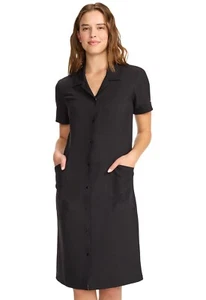 Cherokee Scrubs Damen Baumwolle vorne Kleid CK512A BLK schwarz kostenloser Versand - Bild 1 von 8