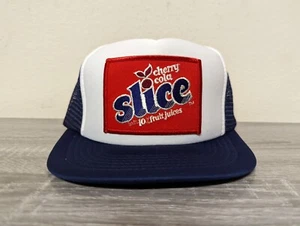 De colección Nuevo Raro Cherry Cola SLICE Snapback Trucker Hat Deadstock Nuevo de Lote Antiguo Pepsi - Imagen 1 de 9