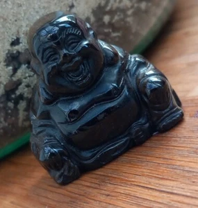 Tigers Eye Chinese Buddha (2) - Picture 1 of 4