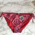 Debenhams Bikini Bottoms UK Size 20 The Collection Red Floral New With Tags