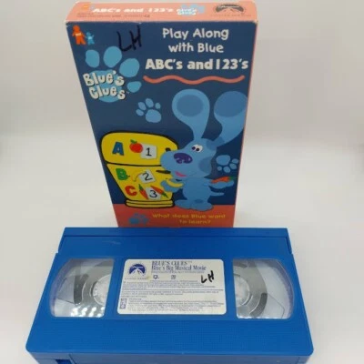 Blue's Clues Blues Big Musical + ABC's And 123's VHS NICK JR RARE OOP  LOT OF 2 - Image 1 of 2