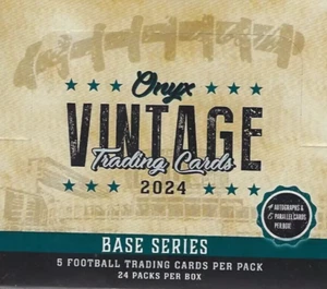 2024 Onyx Vintage Football Factory Sealed Hobby Box - Picture 1 of 1