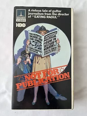 Not for Publication VHS 1984 Tape Thorn EMI HBO Video Comedy Cult Paul Bartel - Image 1 of 4