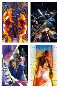 Alex Ross Star Wars Kunstwerk Luke Leia Vader Obi-Wan Han Bildende Kunst Papier Giclées - Bild 1 von 11