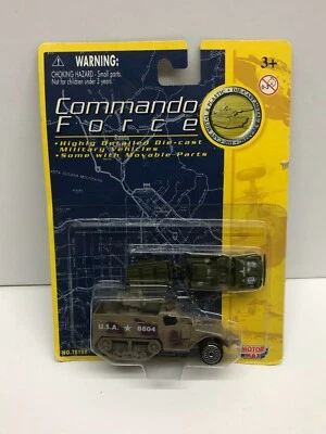 Motor Max COMMANDO FORCE U.S. Half Track and Jeep diecast - Image 1 of 4