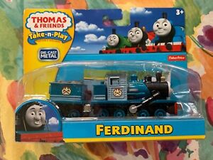 2012 Fischer-Price Thomas & Friends Take-n-Play Ferdinand Engine & Tender NOS