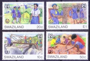 Swaziland 1985 MNH 4v, Scout, Intl. Youth Year, Scouting [Ae] - Picture 1 of 1