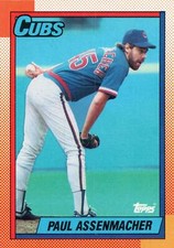 1990 Topps # 644 Paul Assenmacher Chicago Cubs