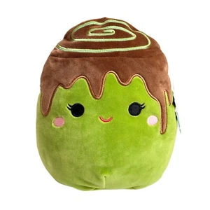 NEW Original Squishmallows 10” Malta Green Matcha Cinnamon Roll Plush Toy w/Tag - Picture 1 of 8
