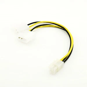 1pc ATX P4 12V CPU PSU To Dual 4 Pin Molex Power Internal PC Power Adaptor Cable - Picture 1 of 5