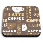 Square MDF Magnets - Coffee Latte Styles Cafe Drinks  #8816
