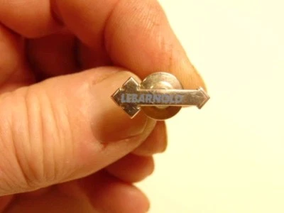 silver colored advertising lapel pin / tie tack for Lebarnold, a trucking firm - Image 1 of 4