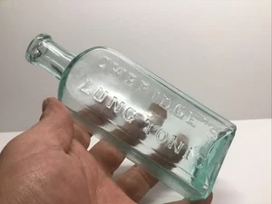 Antique Aqua Owbridge’s Lung Tonic Medicine Bottle. Nice Whittle. - Picture 1 of 5