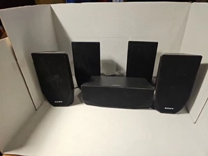 5 SONY SPEAKER SYSTEM SS-CTB121- SS-TSB121 FRONT L, FRONT R, SUR R, SUR L - Picture 1 of 13