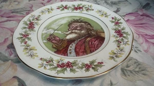 Rosina Queens Bone China Antiguo San Nicolás 8" Plato Ol' Saint Nick Antiguo - Imagen 1 de 6
