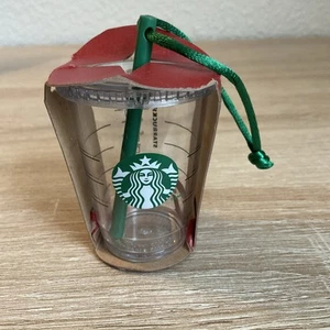 NWT 2014 Starbucks Cold To-Go Cup Christmas Tree Ornament Collectible Coffee - Picture 1 of 9