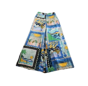 Maeve Pants Womens Sunshine Wide Leg Palazzo Scenic Boho Artzy Size UK 14, EU 42 - Picture 1 of 14