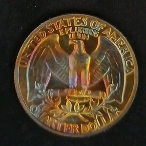 1968-S Extreme Toned Proof Washington Quarter **FREE SHIPPING** Cleaned #4 - Bild 1 von 6
