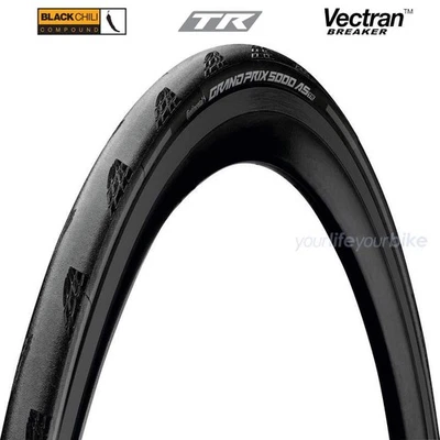 NEUMÁTICOS PLEGABLES CONTINENTAL GRAND PRIX 5000 ALL SEASON 28" 28mm 28-622 TUBELESS 700C - Imagen 1 de 2