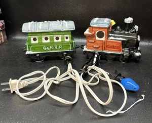 Vintage 1980’s Department 56 Train G&N R.R. 3 teiliges Set Porzellan mit Kordel/Box - Bild 1 von 11