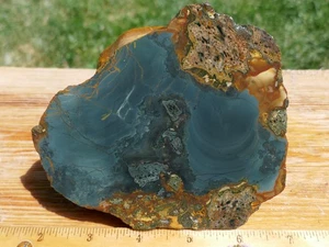 TCR BLUE MOUNTAIN JASPIS/ACHAT/LAPIDAR GROBE PLATTE 154 GRAMM - Bild 1 von 4