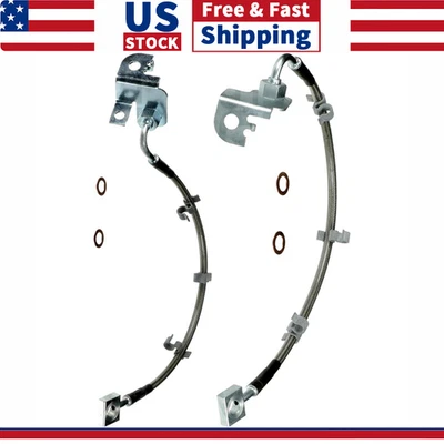 2x Línea de freno de manguera de freno delantera izquierda y derecha para Jaguar S-Type 2003 2004 2005 Foto 1 de 4