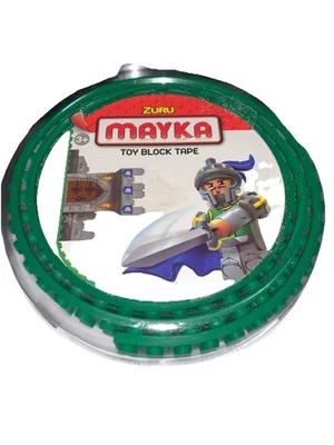 Zuru Mayka Green Toy Block Tape, 2 row compatible 3.2 FT Cut Shape more - Image 1 of 4