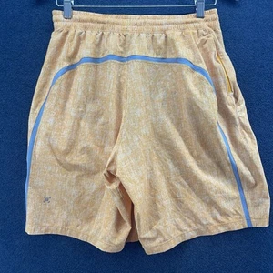 Lululemon Pace Breaker 9" Unlined Running Shorts Orange Mens Size Medium Athlete - Picture 1 of 13