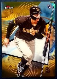 TRENT GRISHAM 2020 TOPPS FINEST BASEBALL GOLD REFRACTOR #20 RC ROOKIE 45/50 SP - Picture 1 of 2