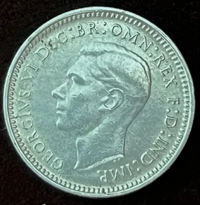 1943-D Australia Sterling Silver Three Pence Coin .925 Silver WWII-ERA ESTATE ! - Picture 1 of 2