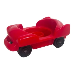 Vintage 1993 Fisher Price Little People rote Achterbahn Vergnügungsfahrzeug - Bild 1 von 12