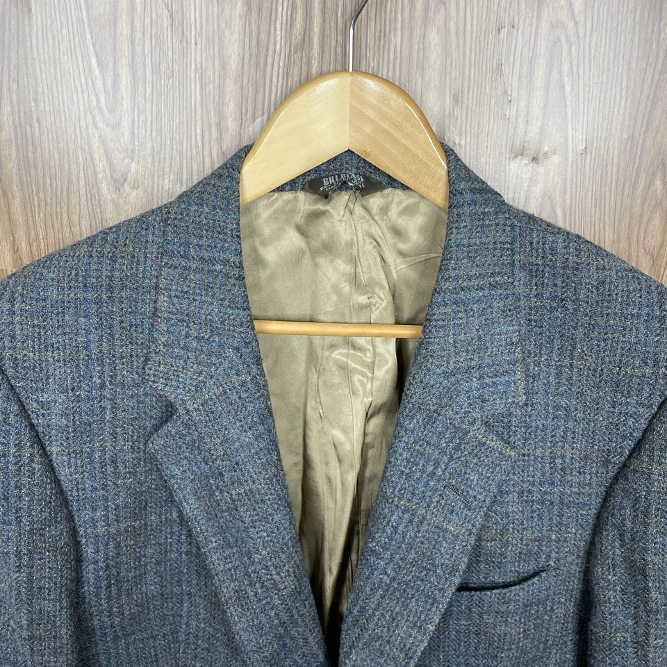 Abrigo Deportivo Bill Blass Para Hombre 38S Gris Multicolor Ventana Tweed De Colección Hecho en EE. UU. Foto 1 de 4