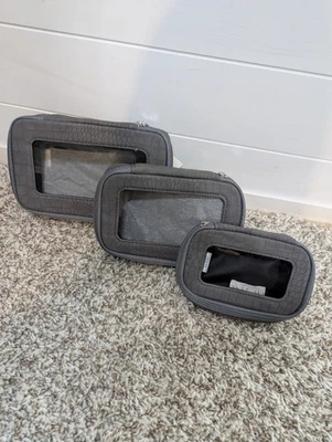 THIRTY-ONE  CLEAR CASE TRIO - GREY CROCODILE - New in Package - Image 1 of 4