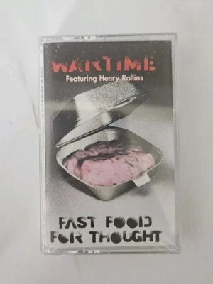 Wartime Henry Rollins Fast Food For Thought Cassette Tape Sealed - Image 1 of 3