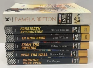 Lot 6 Harlequin NASCAR Romance Books Britton Wilkins Casper Kelly Carroll Brenna - Picture 1 of 6