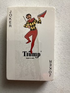 Vintage Sealed Deck of Playing Cards Trump Joker - Norman Rockwell (sled, dog)