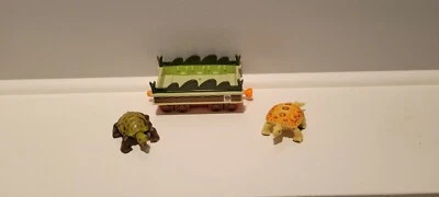 Tren de dinosaurios paulina adam coche accesorio figura conjunto de 3 piezas verde lote  Foto 1 de 4