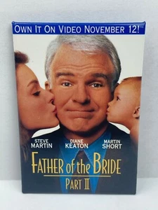 Father of the Bride Part II Video Release Pin/Button / New / 3 x 2" - Picture 1 of 3