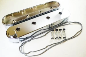 Chrome Fabricated Aluminum LS1 LS2 LS6 LS7 L92 Valve Cover No Coil Mount Gasket - Picture 1 of 3