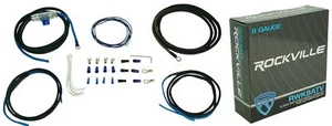 Rockville RWK8ATV OFC Copper 8 AWG Gauge Amp Installation Wire Kit 4 RZR/ATV/UTV - Picture 1 of 10