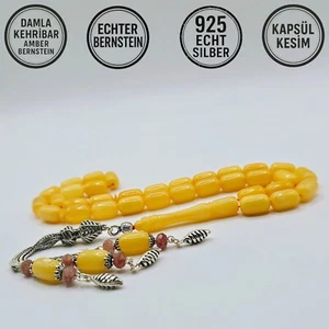 Tesbih Tespih Damla Kehribar Amber Bernstein SECCAR 29 Gr Rosary Prayerbeads - Bild 1 von 10