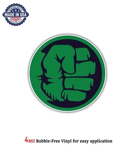 HULK SUPER HERO MARVEL VINYL DECAL STICKER CAR BUMPER 4MIL BUBBLE FREE US MADE - Picture 1 of 2